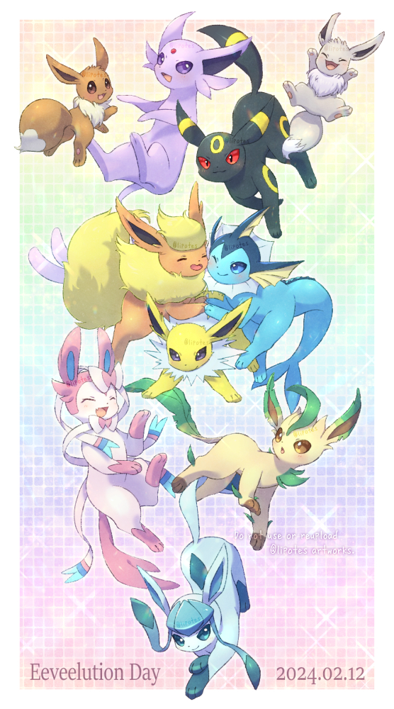 This is a pixiv picture whose title is ブイズの日.