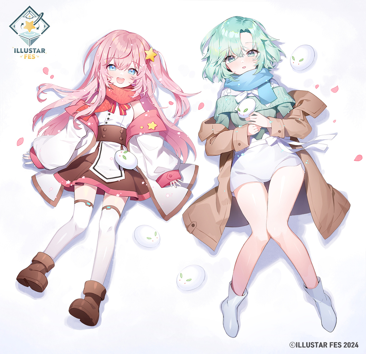 This is a pixiv picture whose title is 【お仕事】「ILLUSTAR FES✨2024」のメインイラスト.