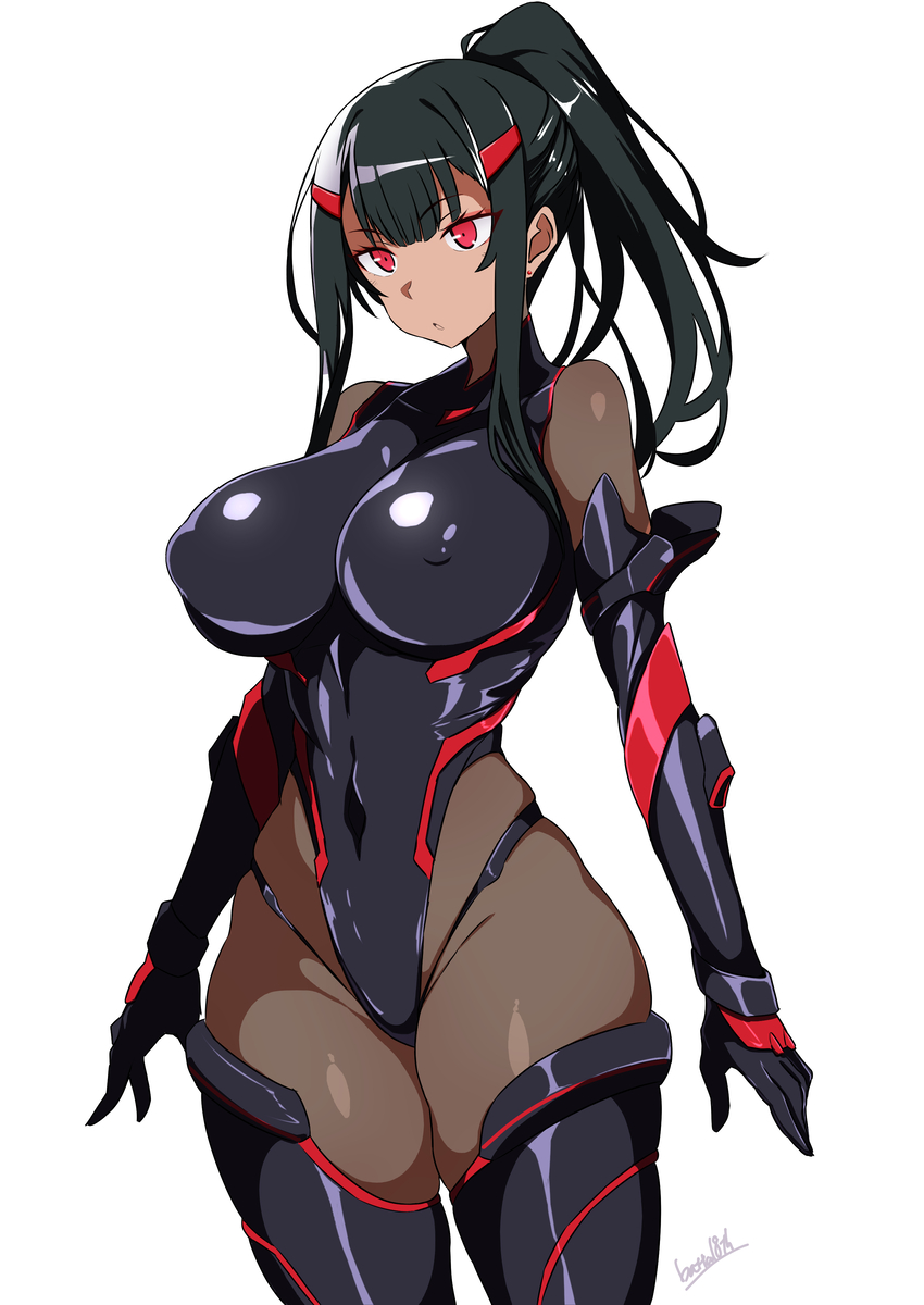 This is a pixiv picture whose title is ポニテちゃん.
