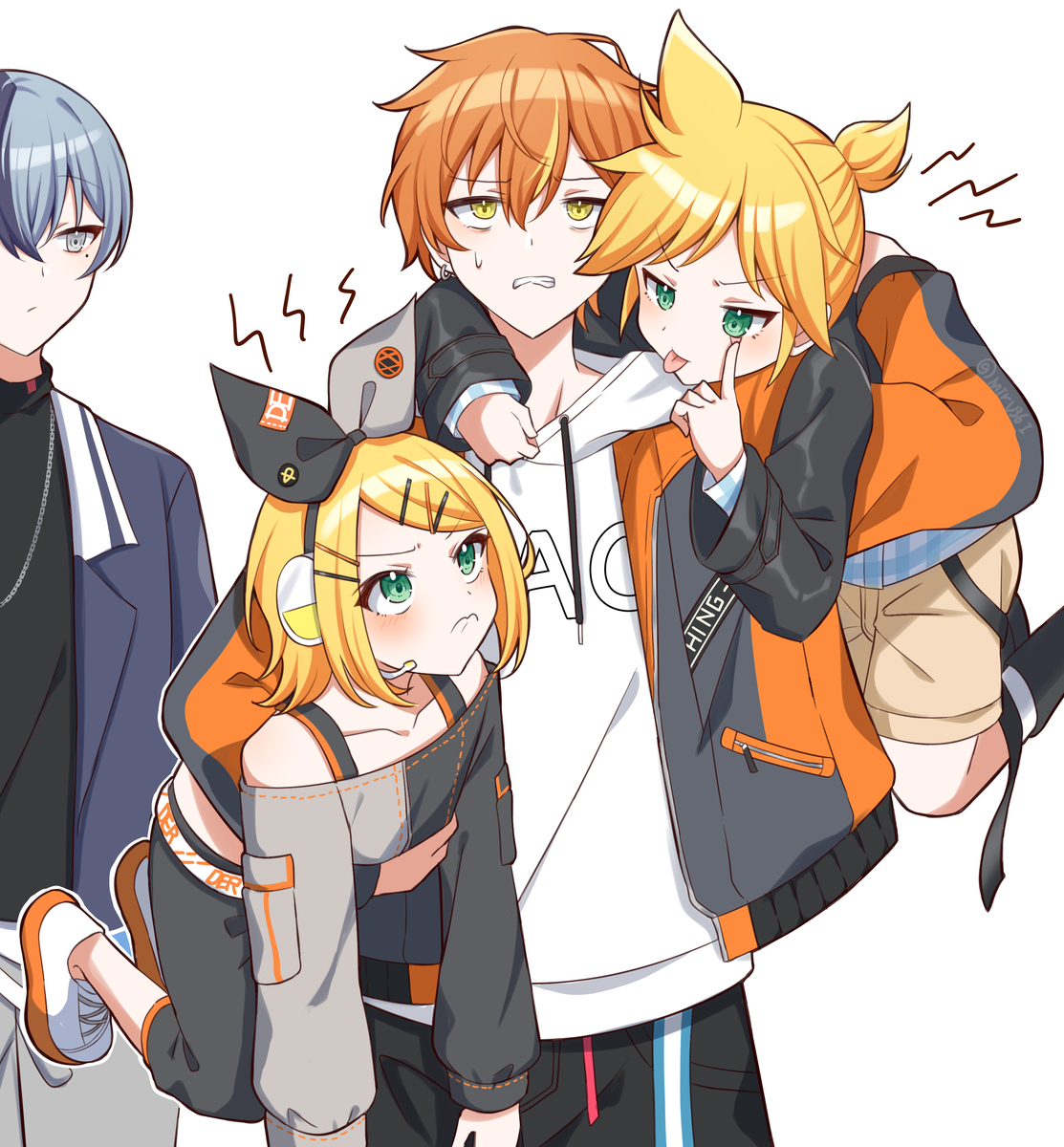 This is a pixiv picture whose title is 苦労人彰人.