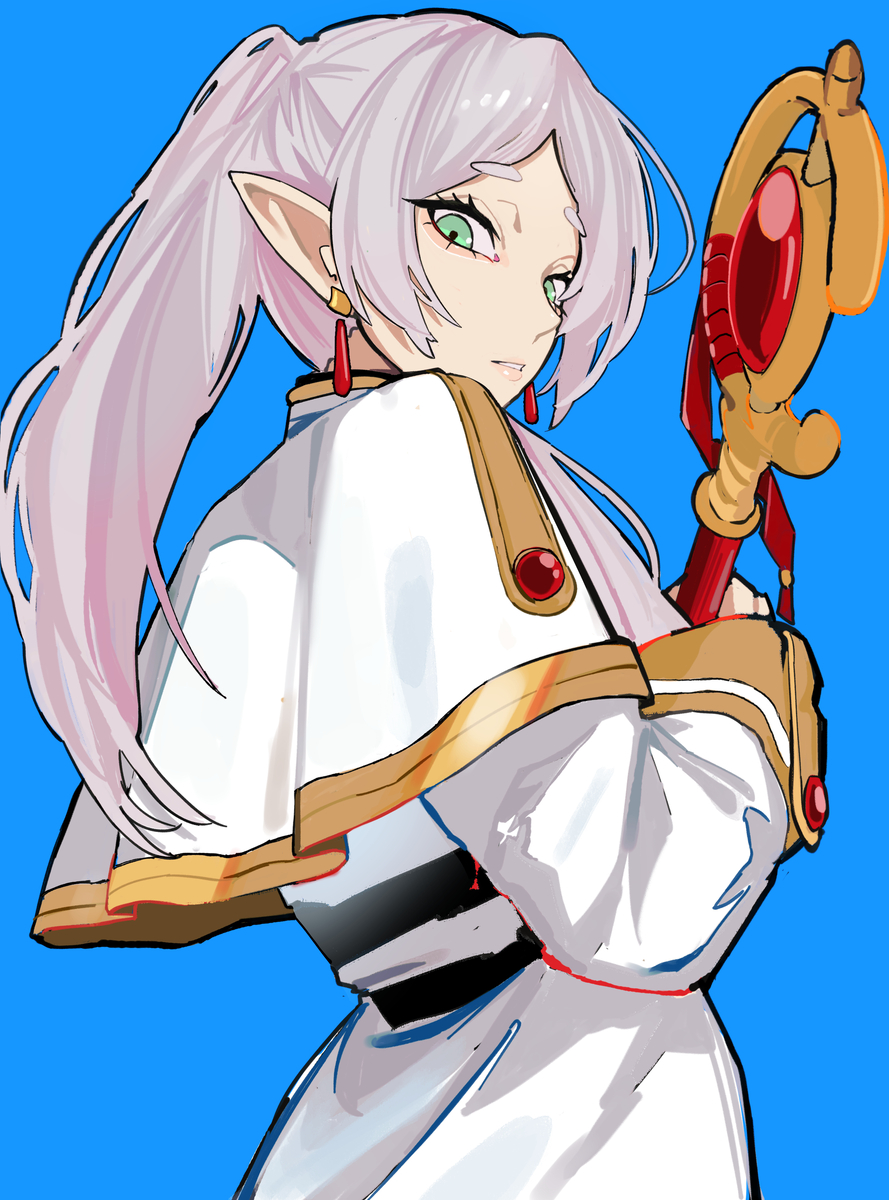 This is a pixiv picture whose title is elf.