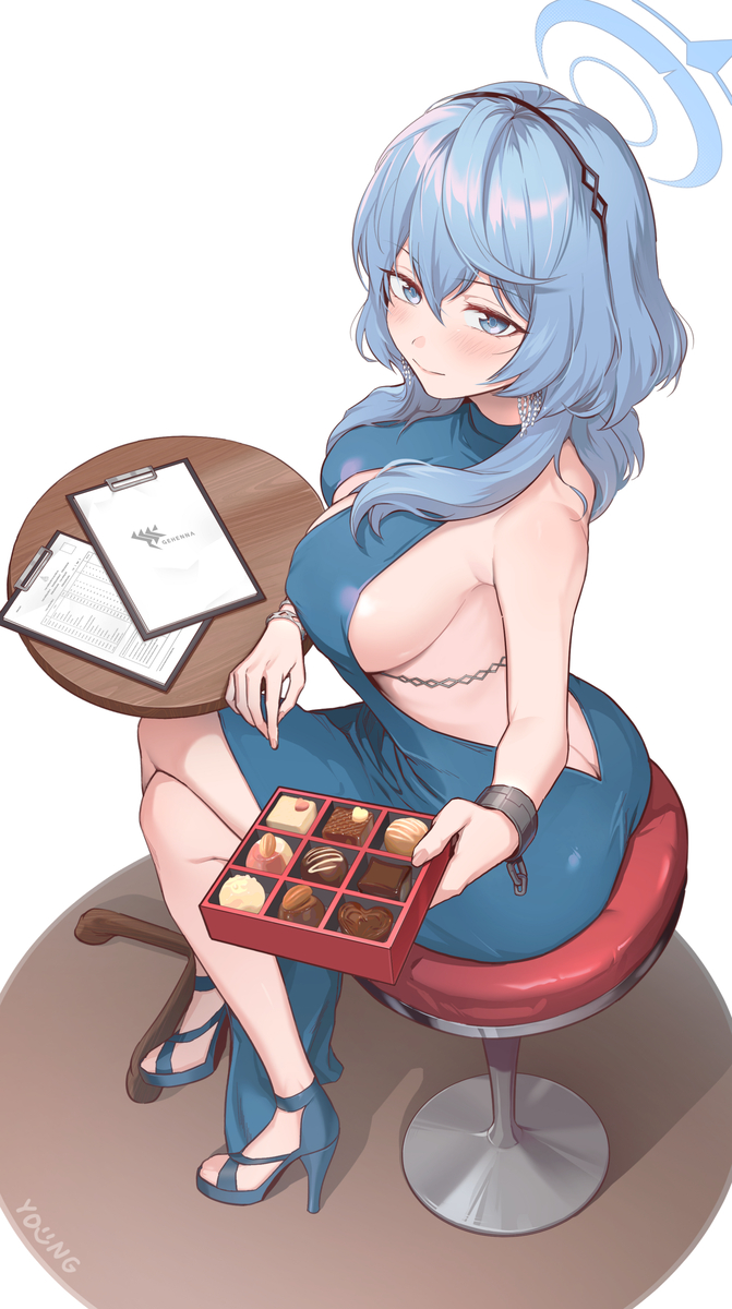 This is a pixiv picture whose title is ブルアカ-アコ.