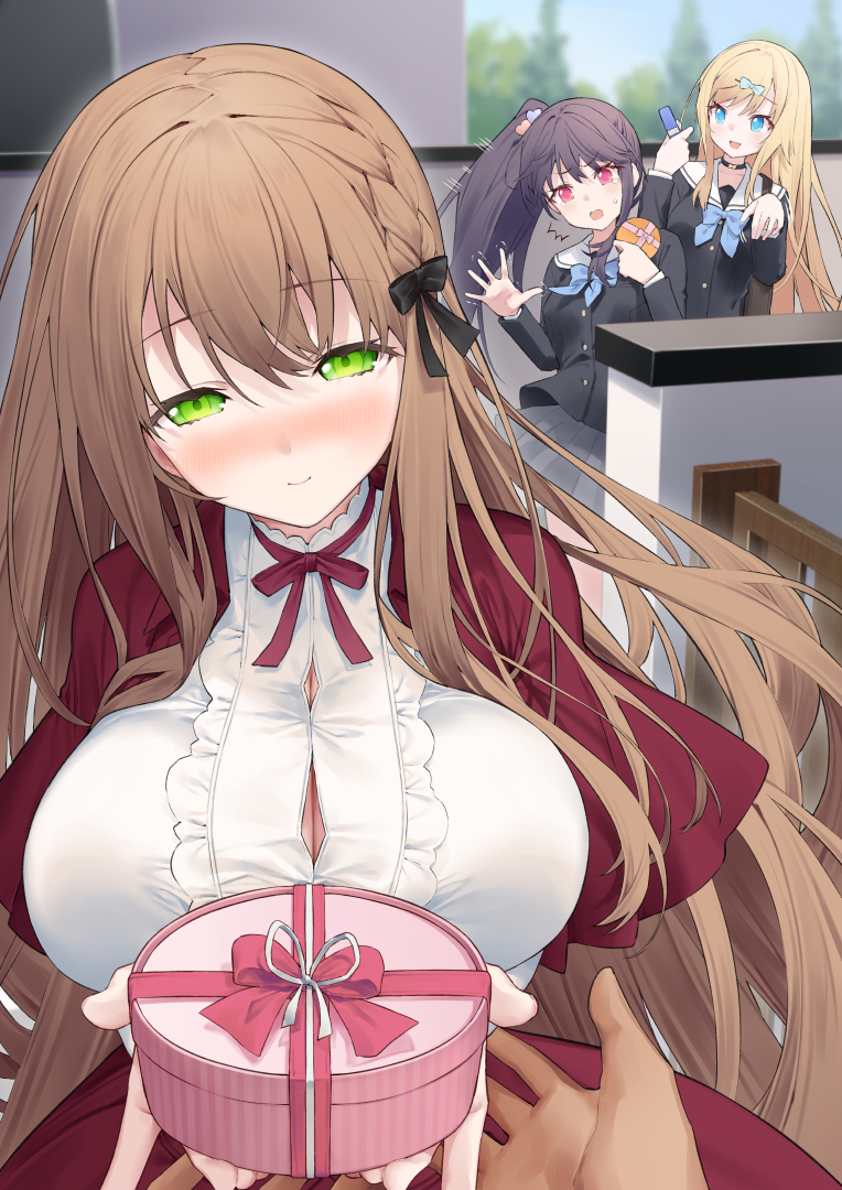 This is a pixiv picture whose title is バレンタインに出遅れる妹・・・💝.