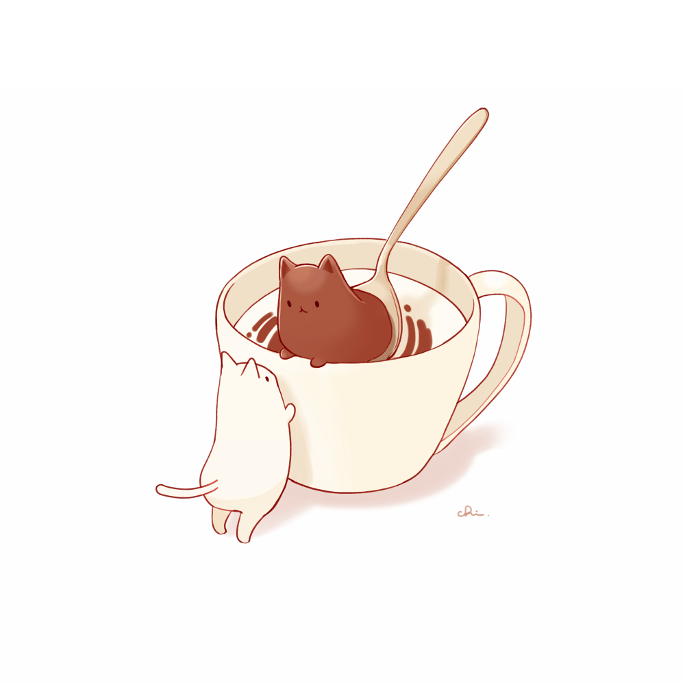This is a pixiv picture whose title is チョコメルト.