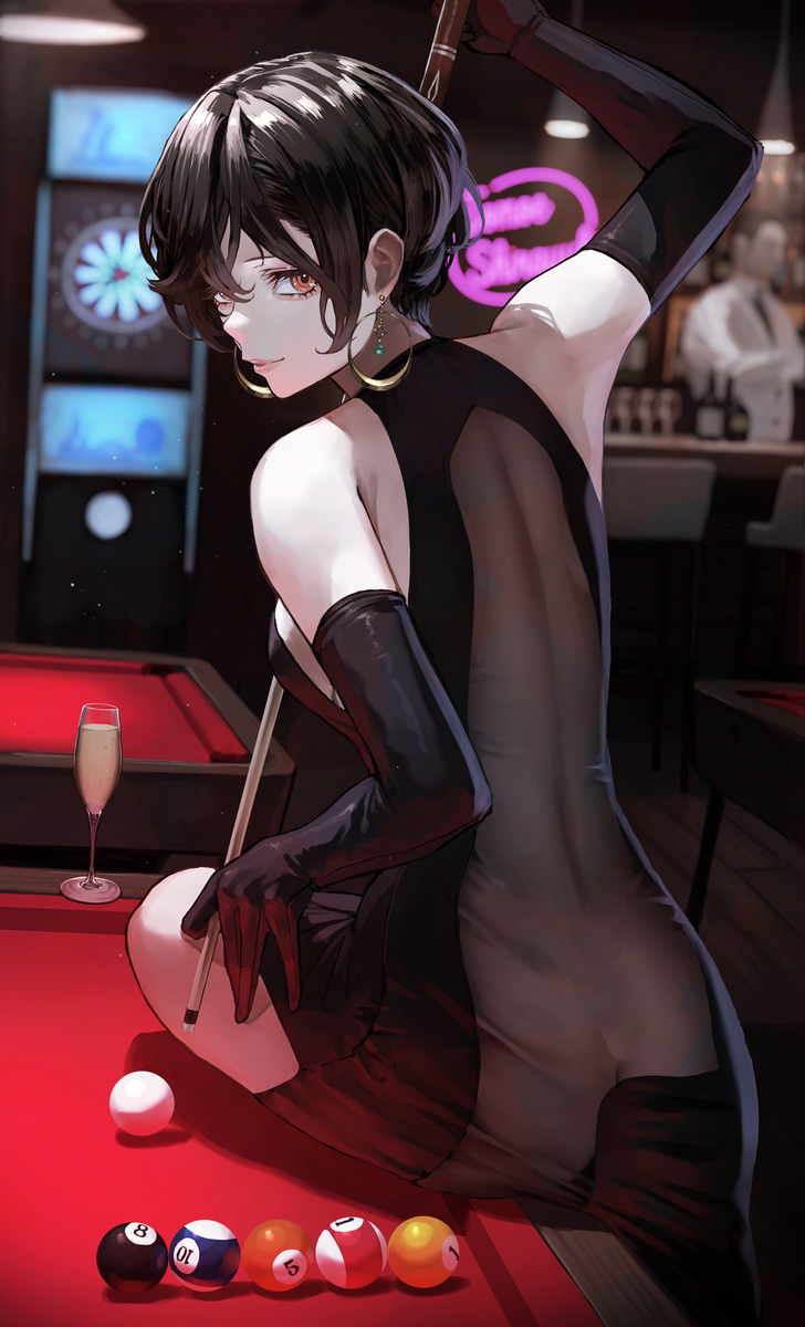 This is a pixiv picture whose title is トリックショット.