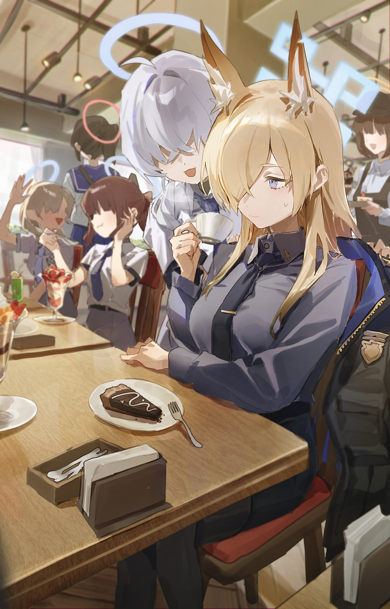 This is a pixiv picture whose title is スイーツカフェに誘われカンナ….