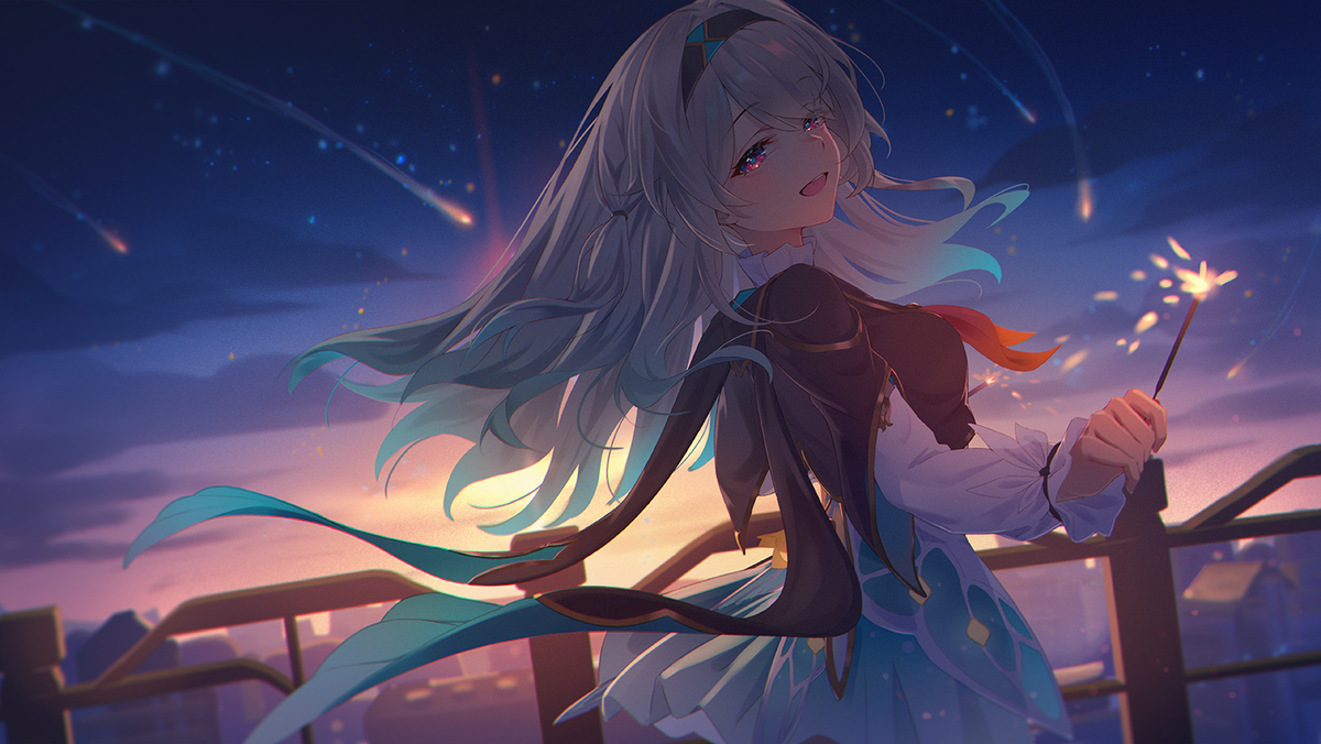 This is a pixiv picture whose title is 流萤 ホタル.