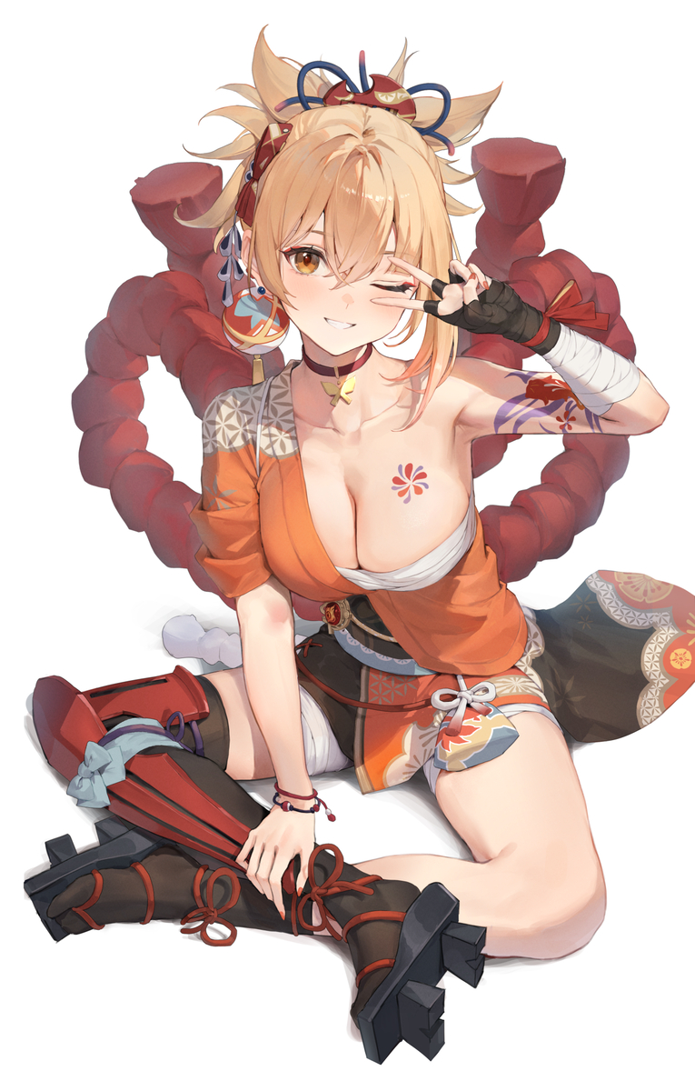 This is a pixiv picture whose title is 宵宮.