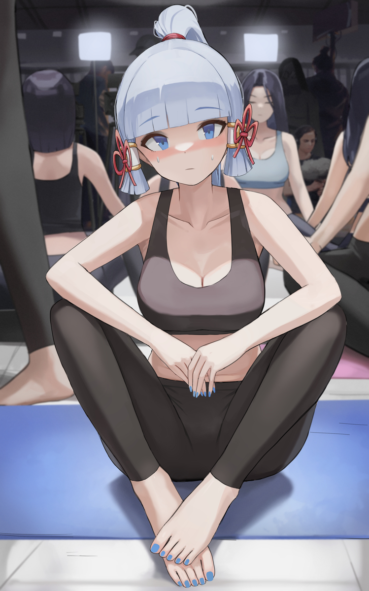 This is a pixiv picture whose title is 神里綾華.