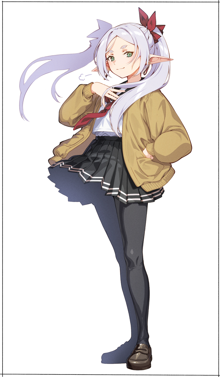 This is a pixiv picture whose title is フリーレンとフェルン.