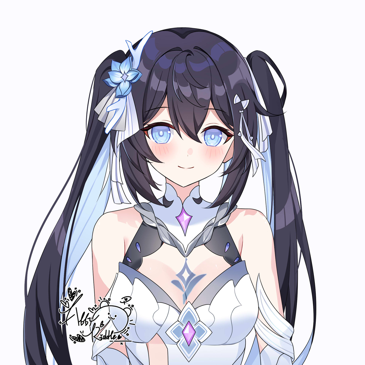 This is a pixiv picture whose title is 双马尾希儿.