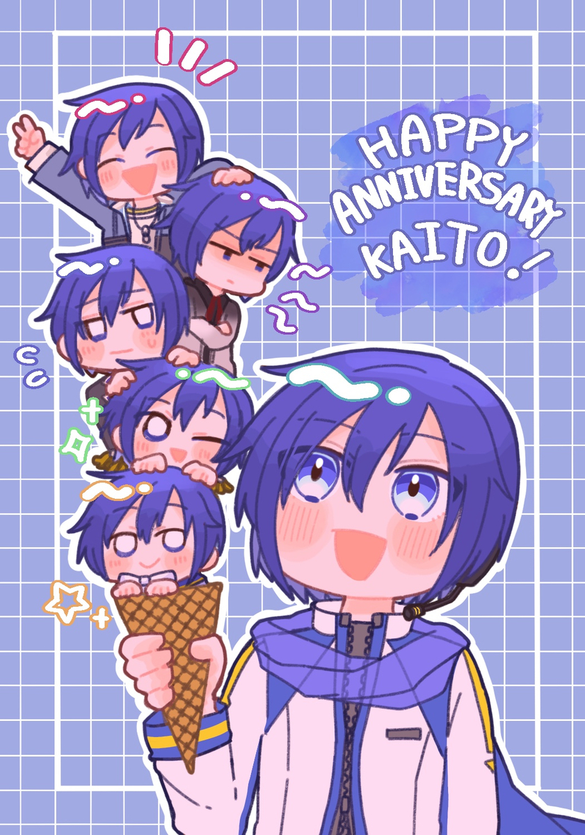 This is a pixiv picture whose title is KAITO誕生祭2024.