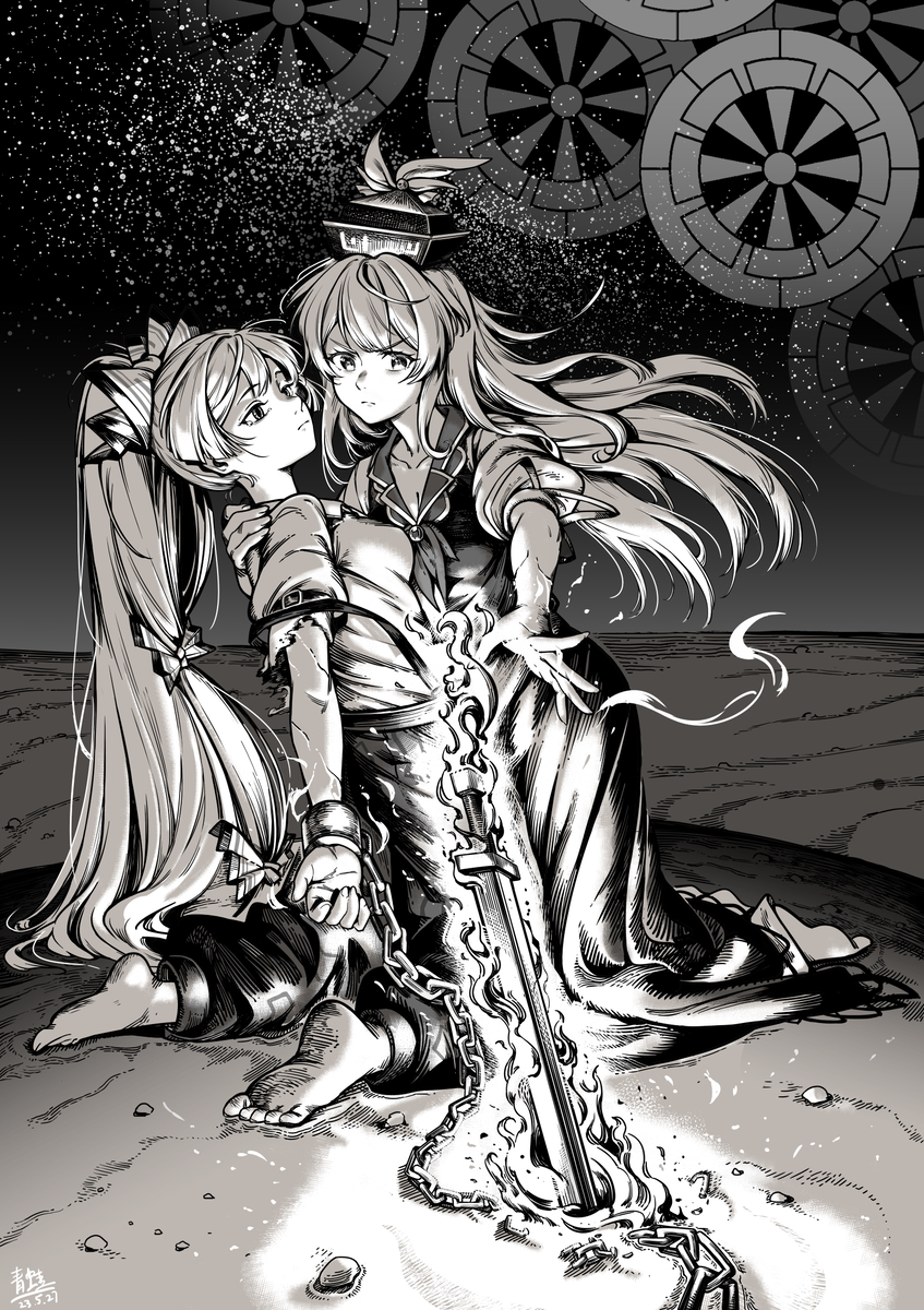 This is a pixiv picture whose title is 暂时逃离永恒.