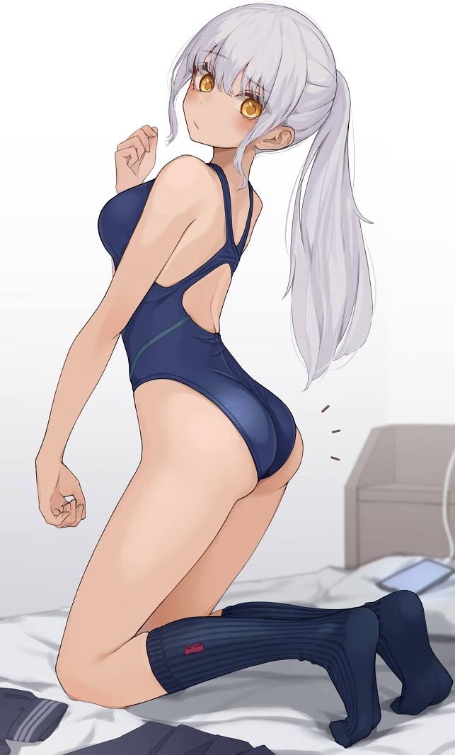 This is a pixiv picture whose title is 食い込みすぎだよね？.