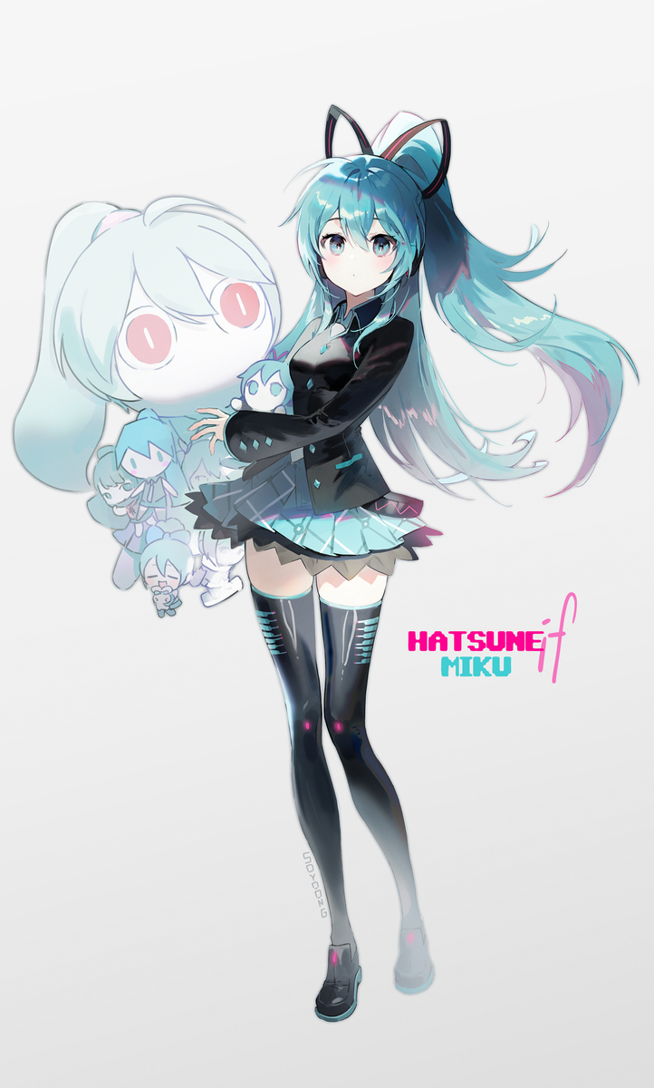 This is a pixiv picture whose title is if ミク.