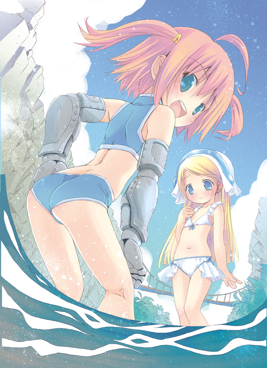 This is a pixiv picture whose title is 水浴び.