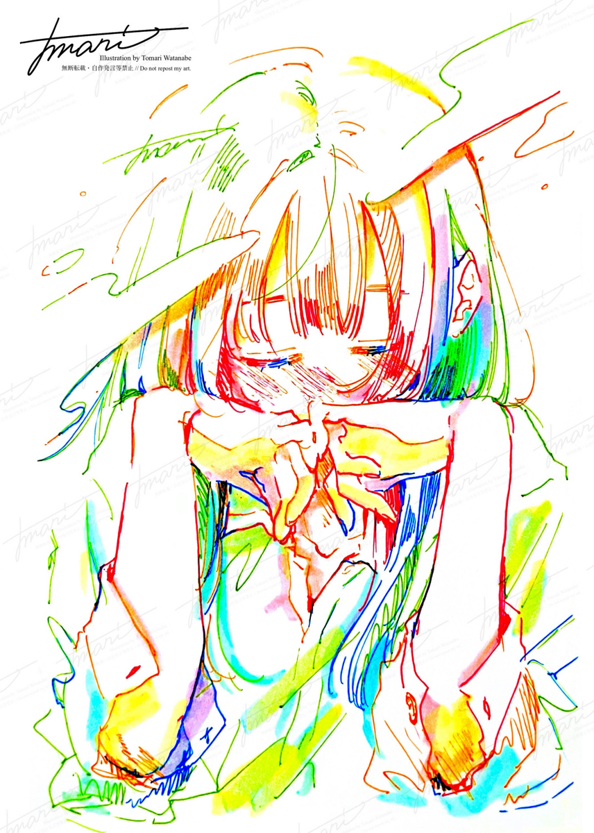 This is a pixiv picture whose title is 触れて、.