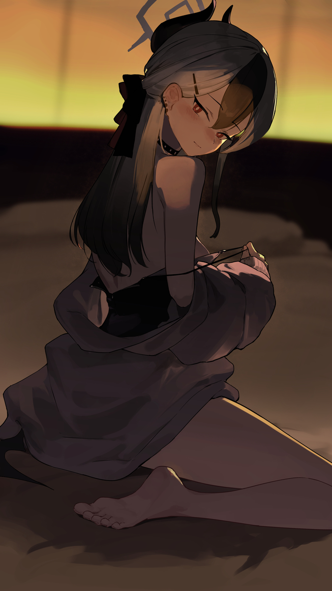 This is a pixiv picture whose title is 鬼方カヨコ.