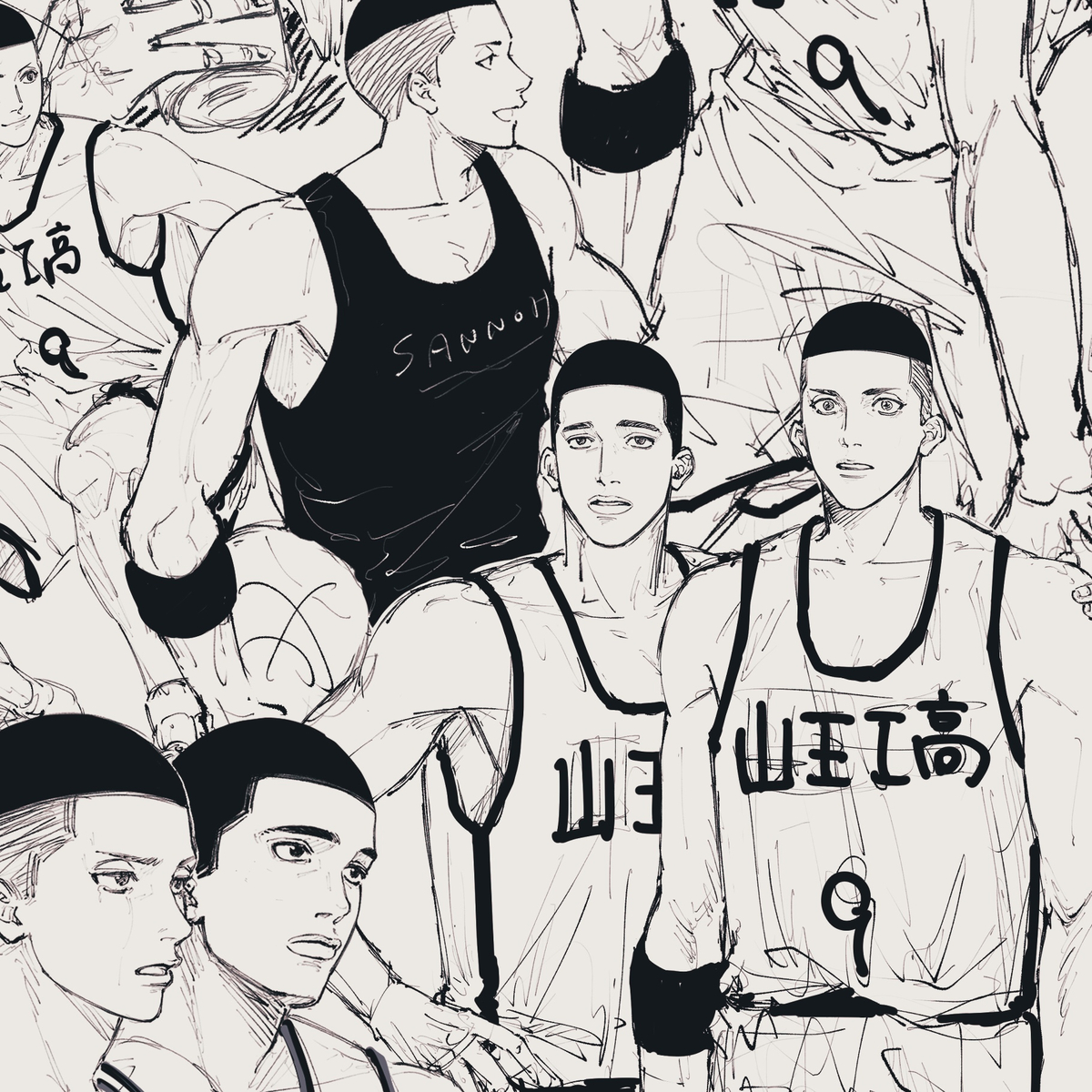 This is a pixiv picture whose title is 山王log.