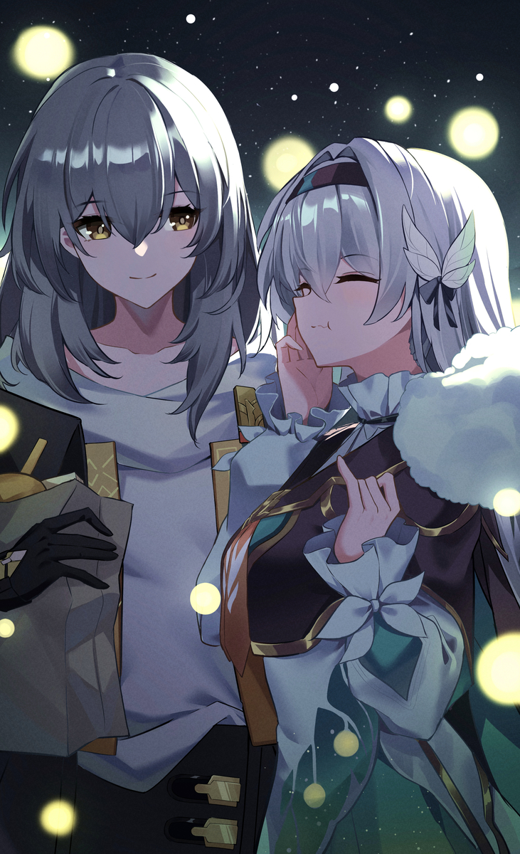 This is a pixiv picture whose title is 流萤.