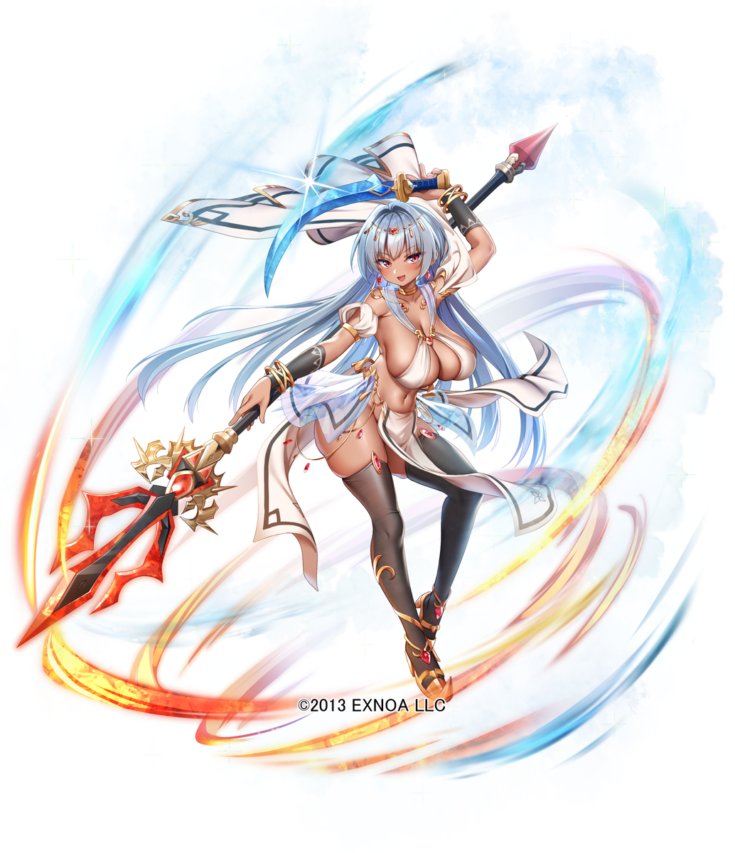 This is a pixiv picture whose title is 【千年戦争アイギス】砂漠の双刃シェラハウト.