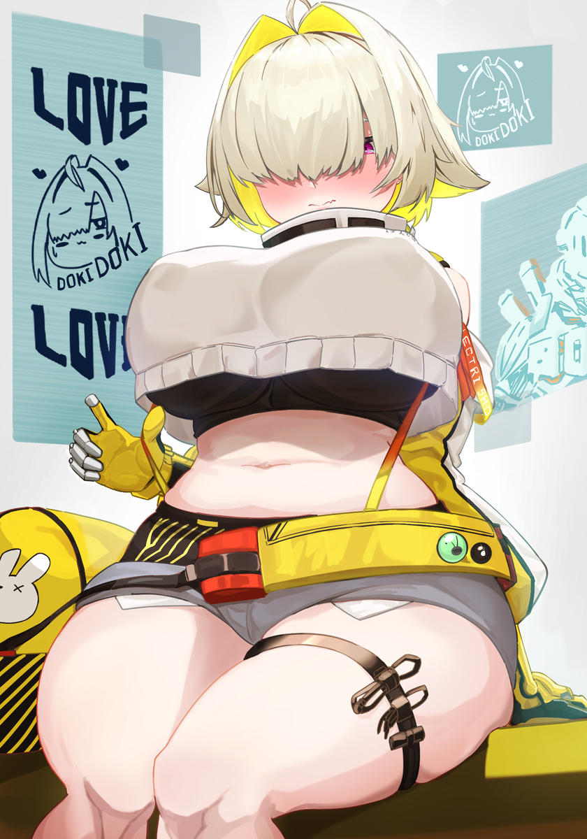 This is a pixiv picture whose title is 【好感度限界突破】エレグ.