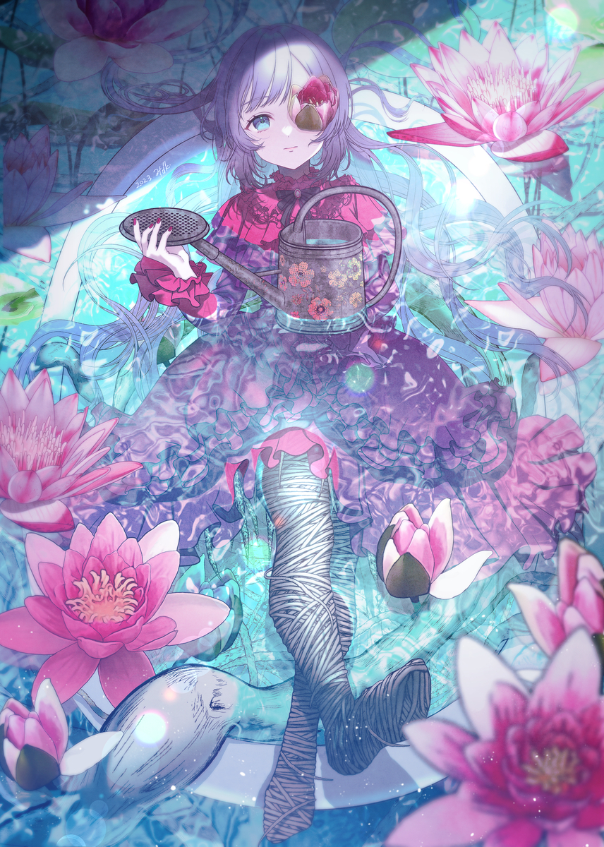 This is a pixiv picture whose title is 花の女｜COMITIA146.