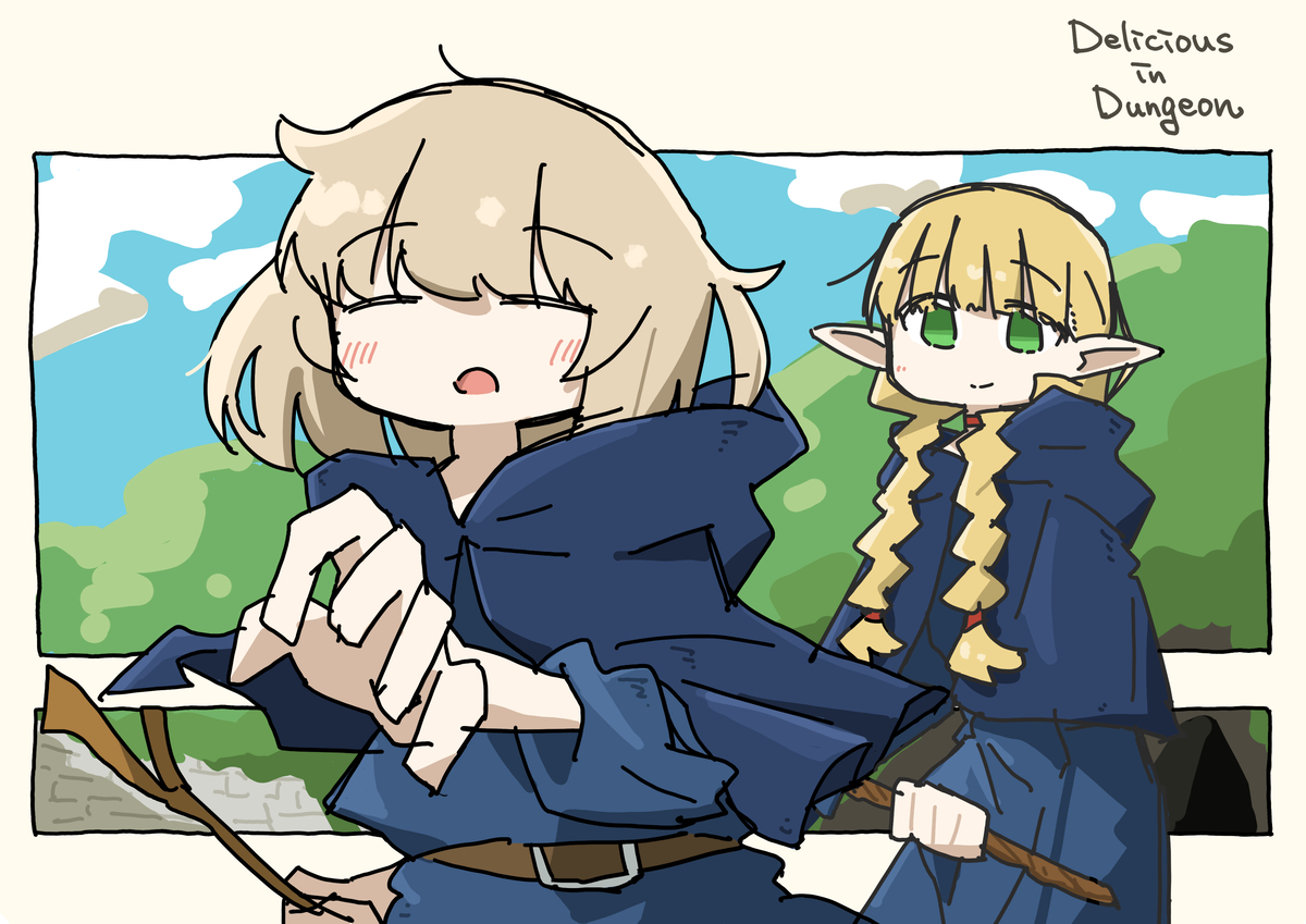 This is a pixiv picture whose title is two.