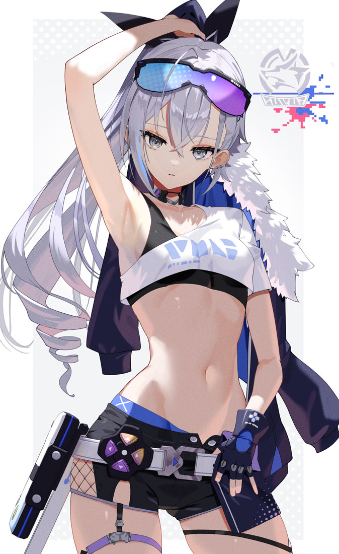 This is a pixiv picture whose title is 銀狼.