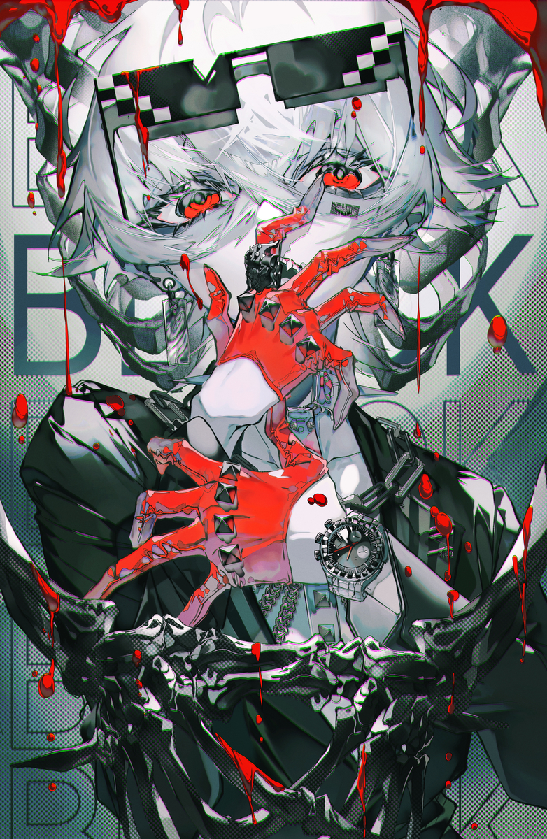 This is a pixiv picture whose title is 陽炎.