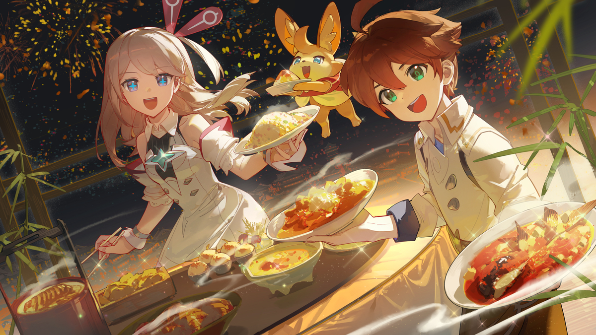 This is a pixiv picture whose title is 弹宝的新春贺图.