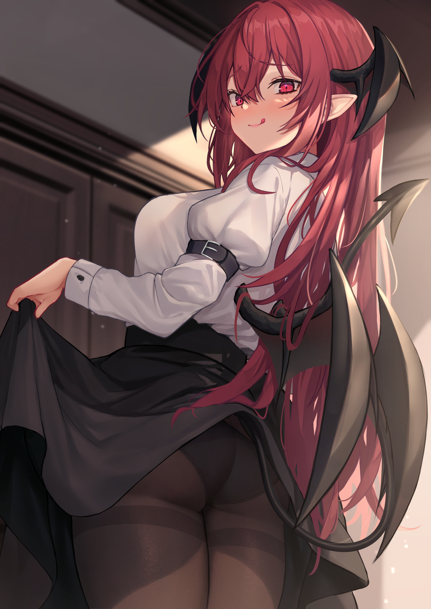 This is a pixiv picture whose title is 誘惑してくる小悪魔さん😈.