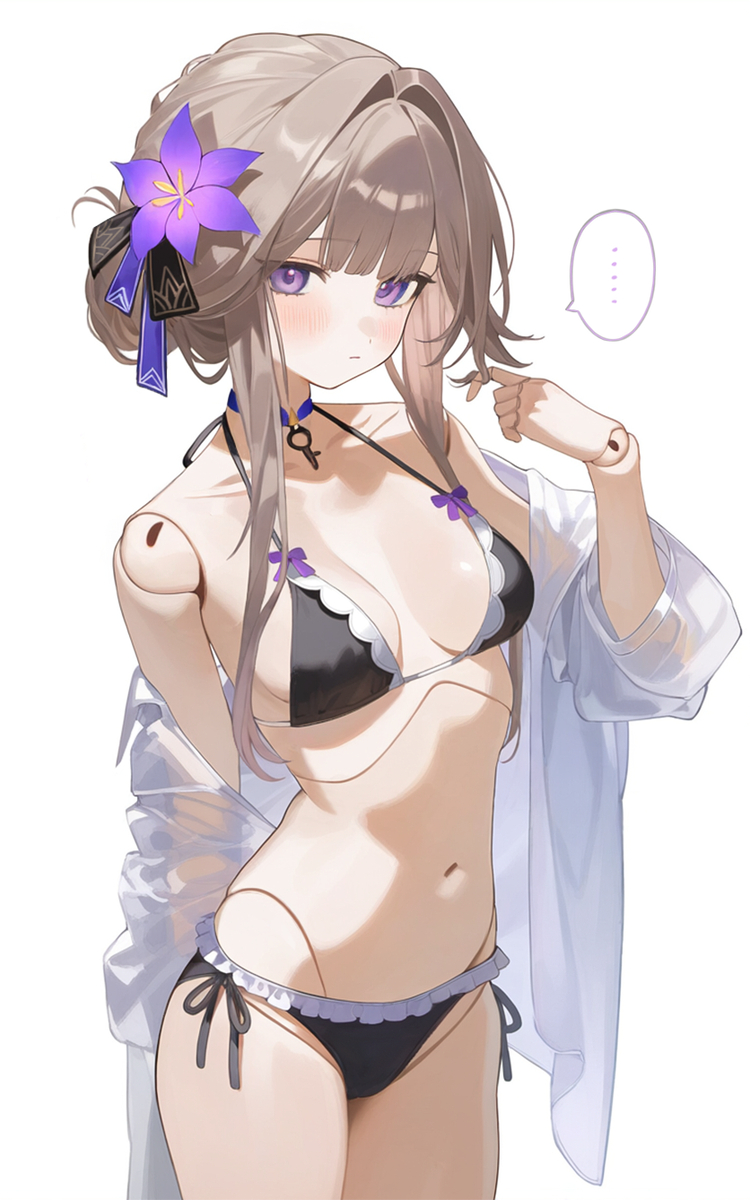 This is a pixiv picture whose title is ヘルタ様の水着姿(2?).