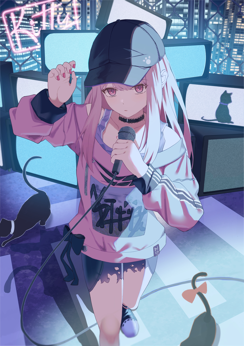 This is a pixiv picture whose title is Kitty.