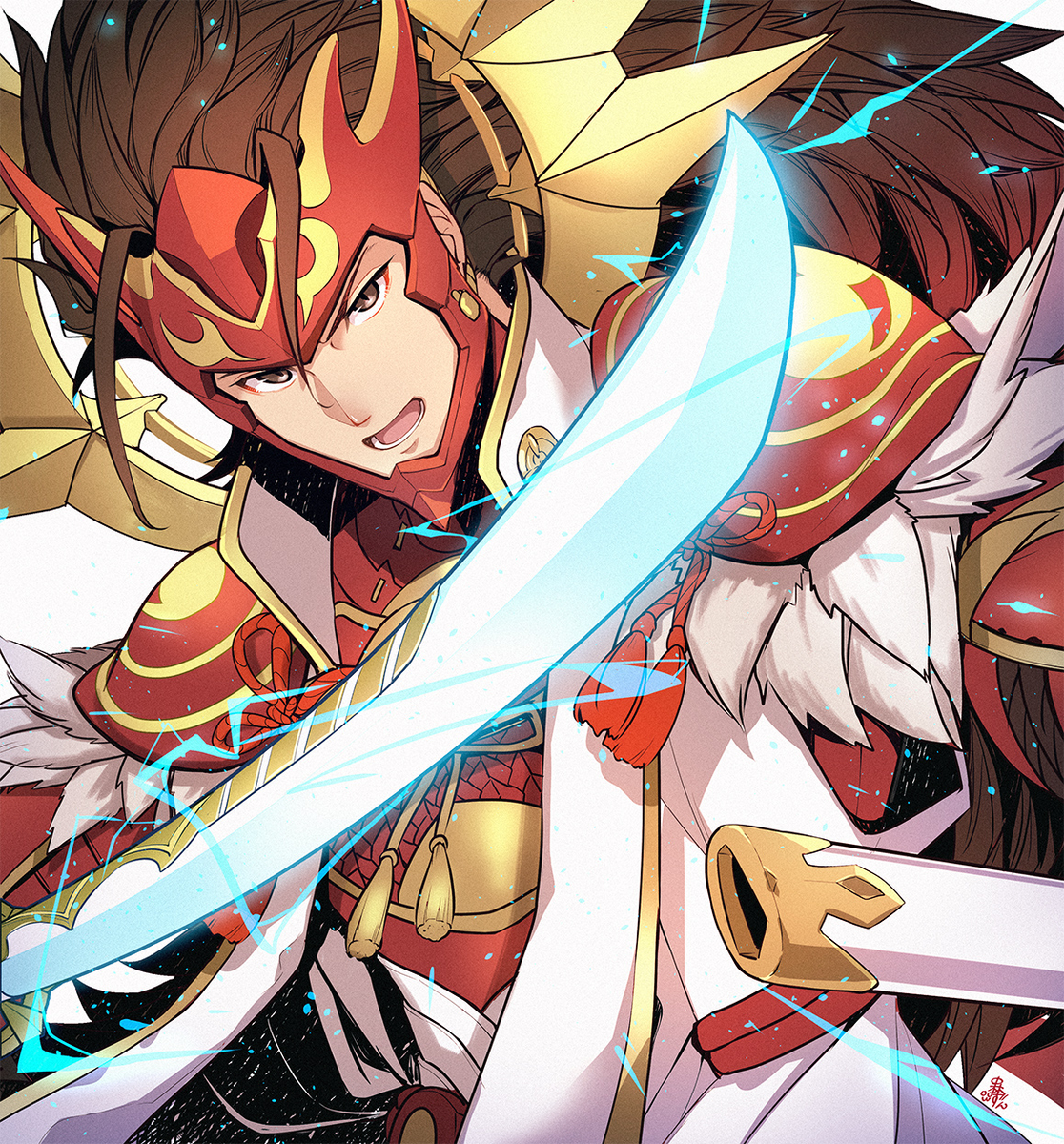 This is a pixiv picture whose title is 伝承リョウマ.