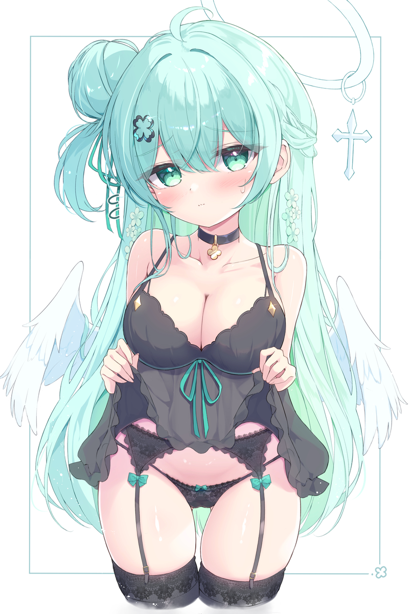 This is a pixiv picture whose title is ちらっ.