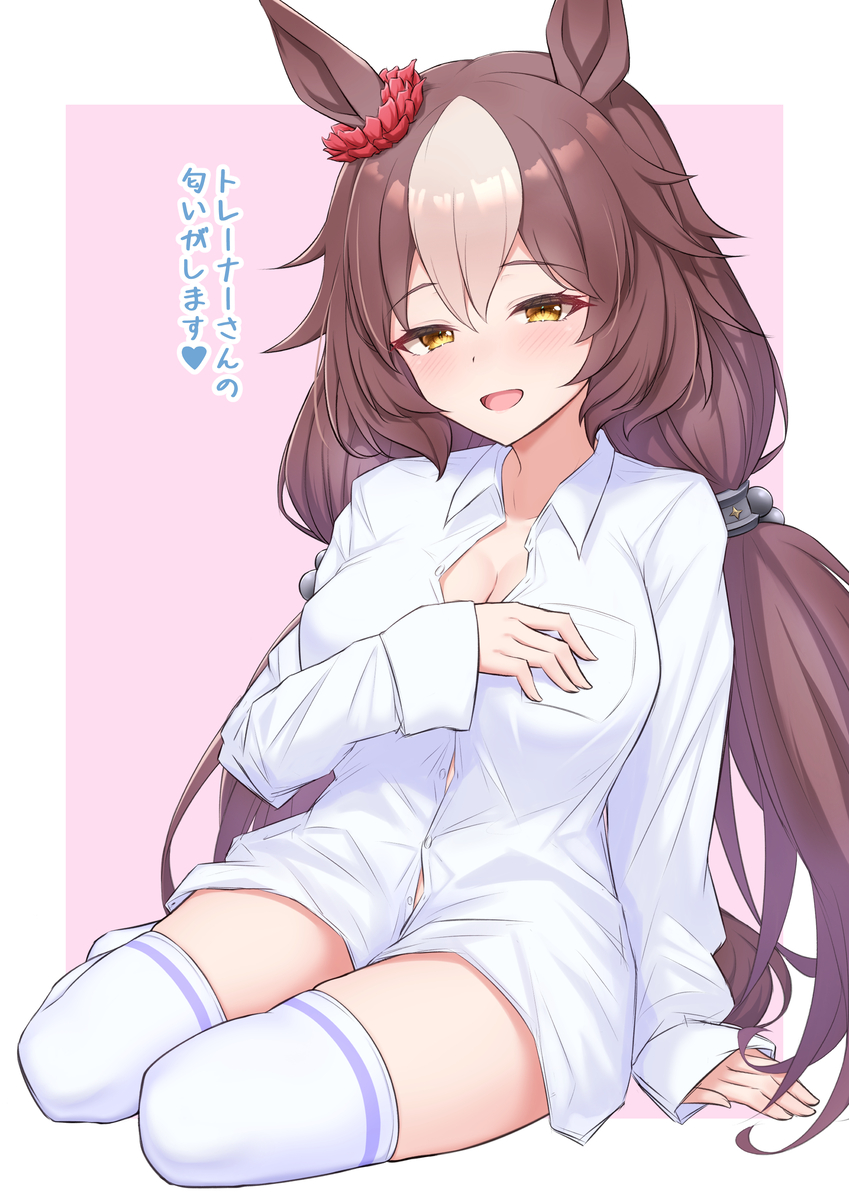 This is a pixiv picture whose title is 彼シャツ　ヤマニンゼファー.