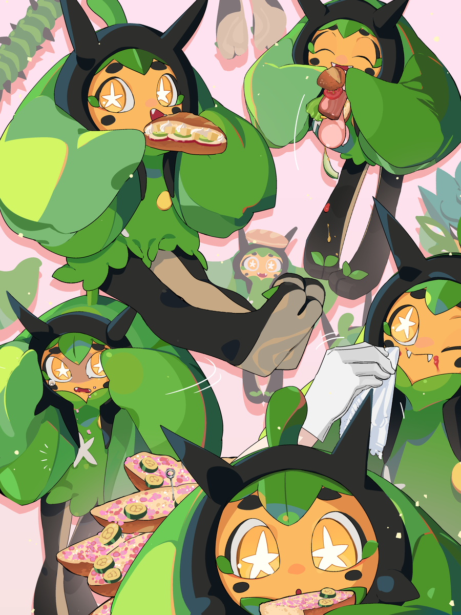 This is a pixiv picture whose title is オーガポン.