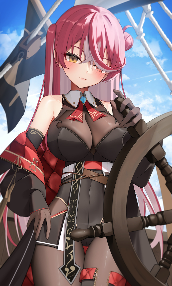 This is a pixiv picture whose title is 「旅の始まり」.