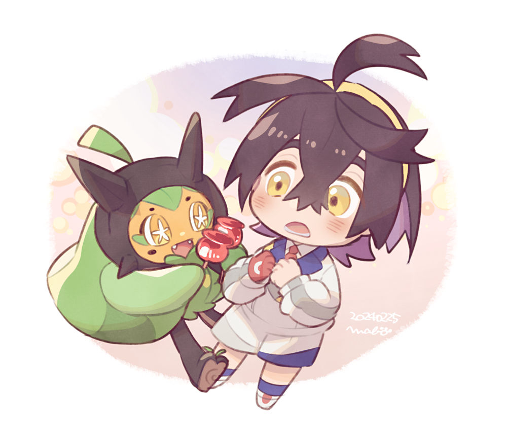 This is a pixiv picture whose title is スグリくんとぽにお.