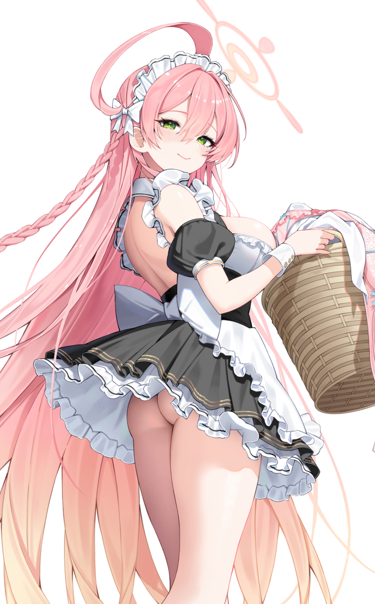 This is a pixiv picture whose title is メイド ハナコ.