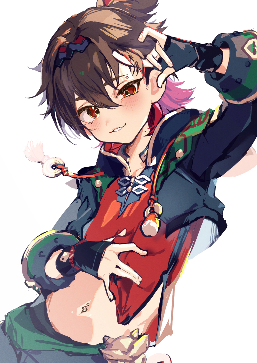 This is a pixiv picture whose title is ピアス見せてくれる嘉明くん.