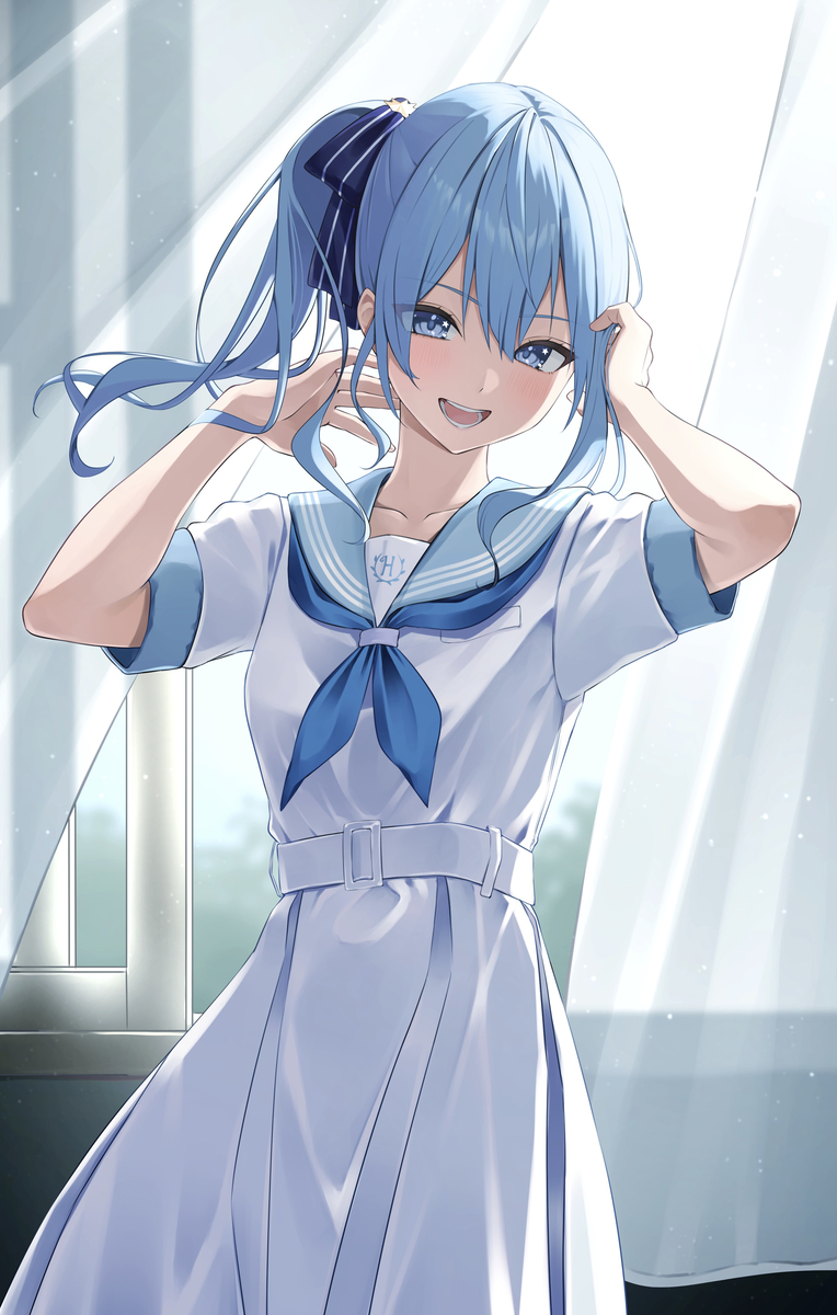 This is a pixiv picture whose title is 星街すいせい.