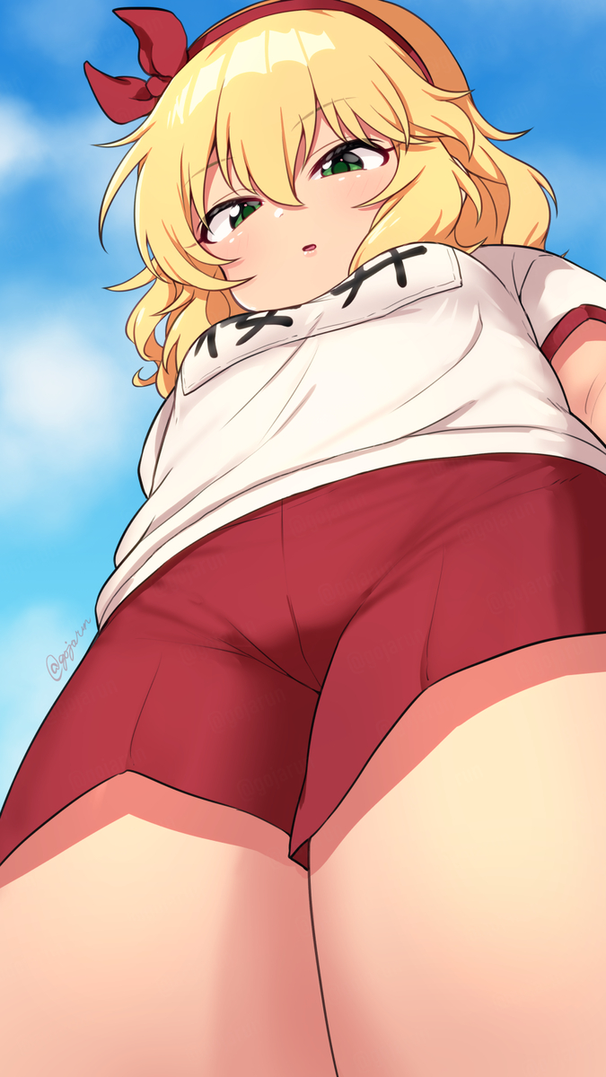 This is a pixiv picture whose title is 桃華ちゃん(脱衣ブロック崩し).
