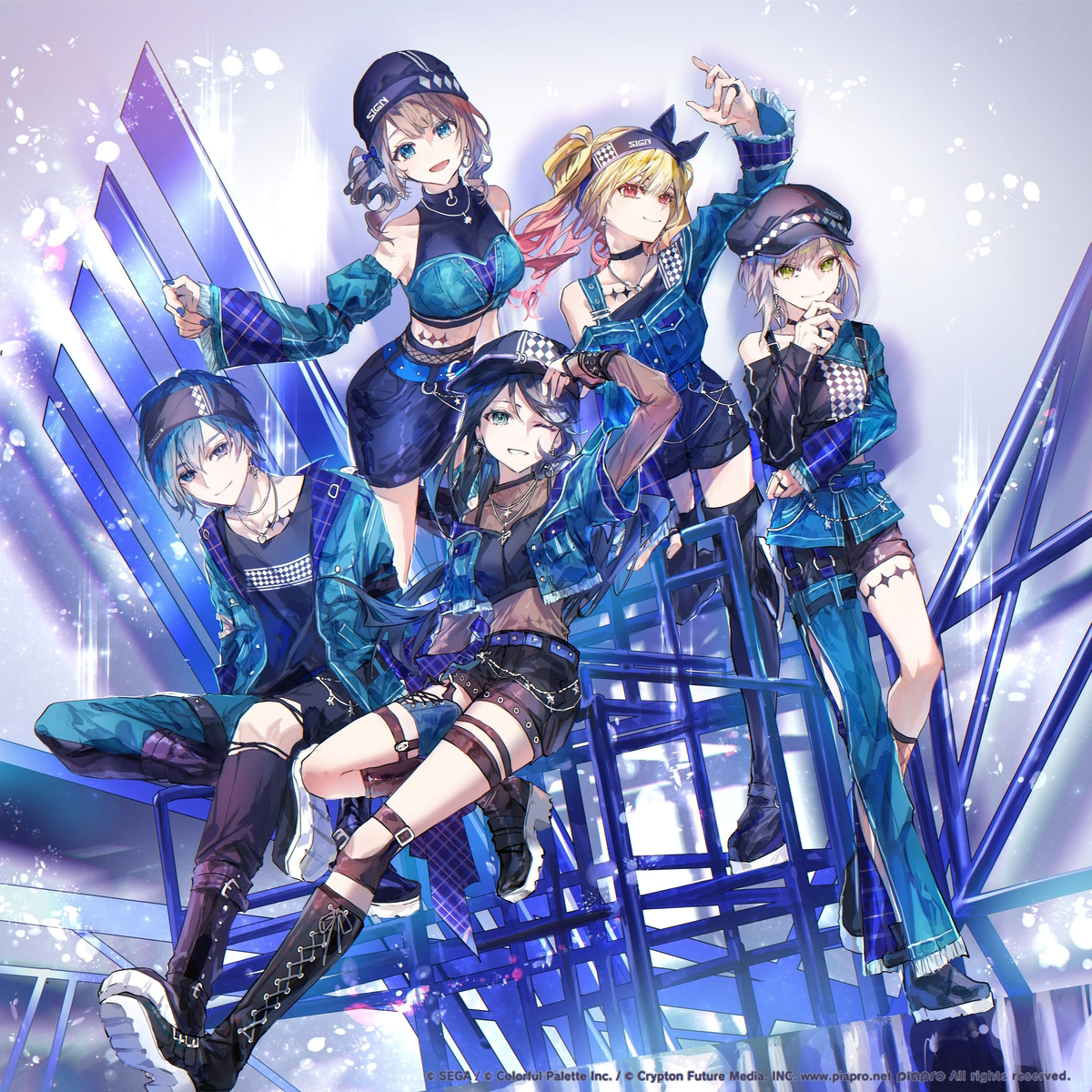 This is a pixiv picture whose title is 8th single.