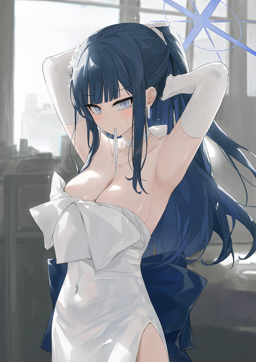 This is a pixiv picture whose title is サオリ(ドレス).