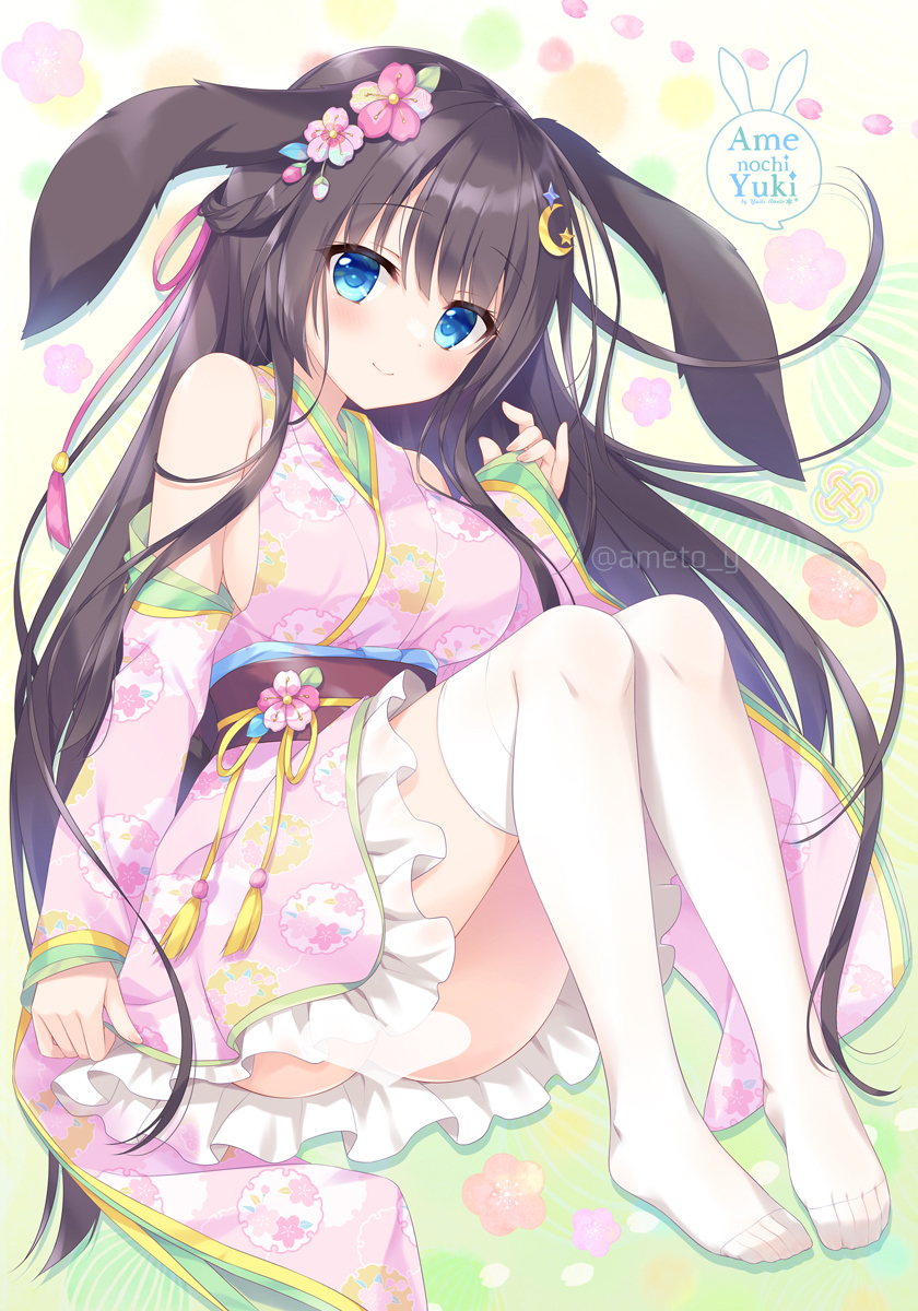 This is a pixiv picture whose title is 🤍🍡🍑.