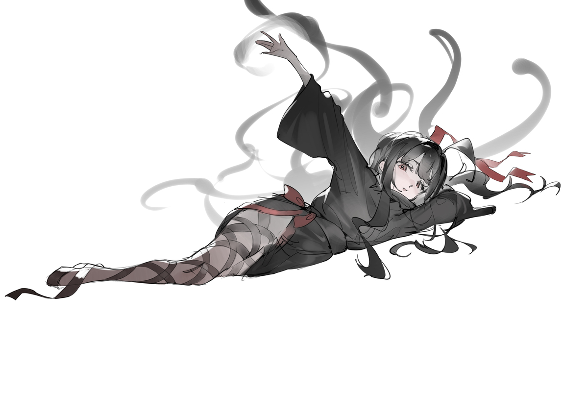 This is a pixiv picture whose title is 👋.