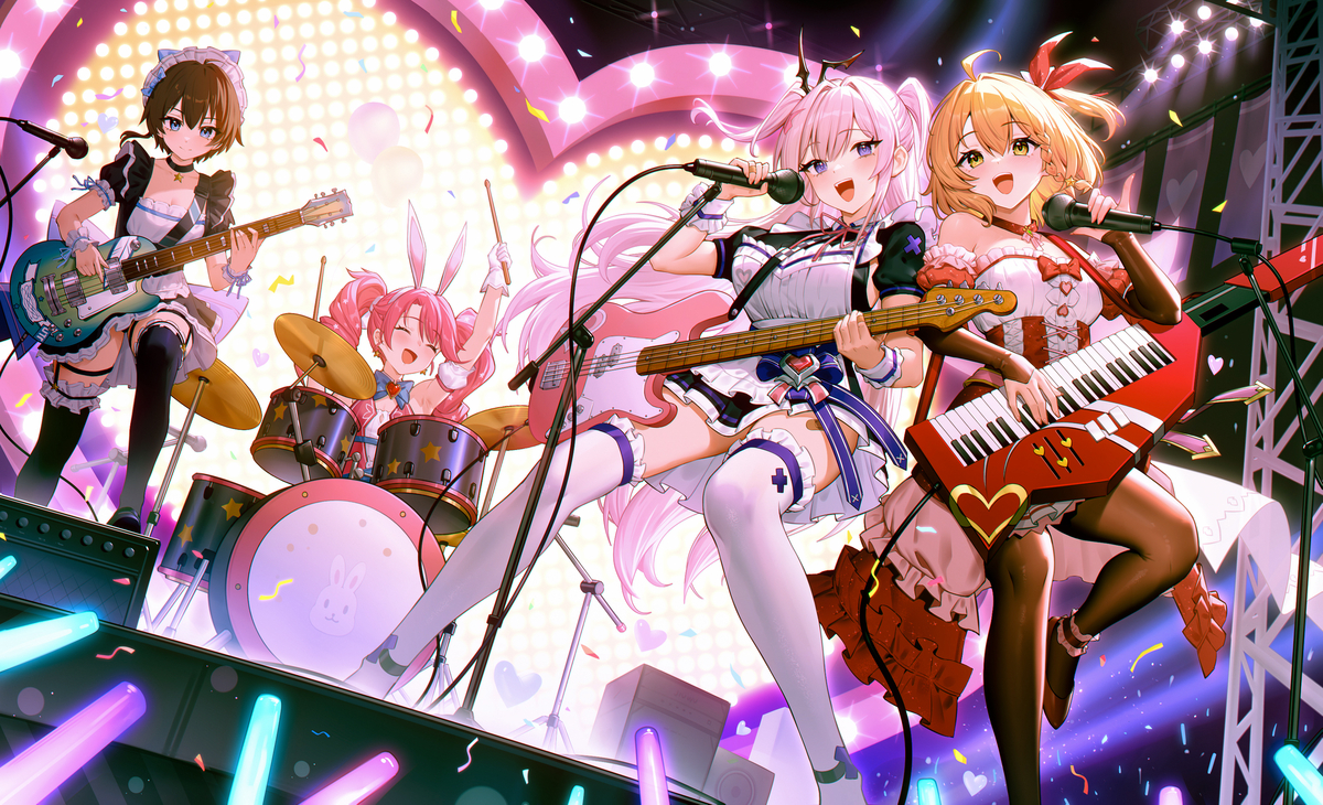 This is a pixiv picture whose title is 함께 콘서트 보러 가요!.