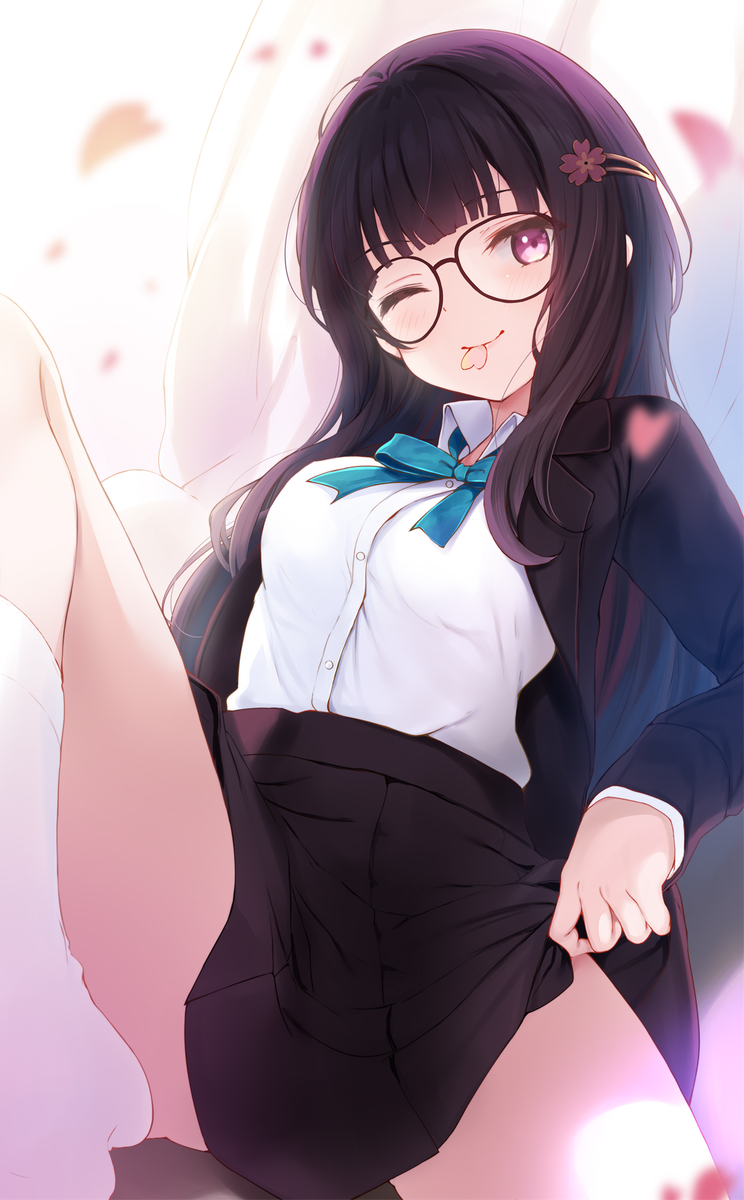 This is a pixiv picture whose title is 制服花火ちゃん.